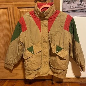 Vintage colorful puffer jacket